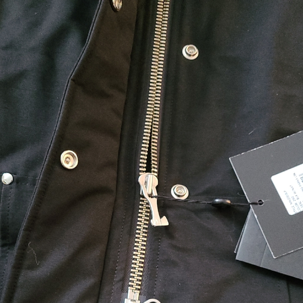 New Moose Knuckles Black Original Stirling Shearling Trim Parka women's Size S - Picture 8 of 16